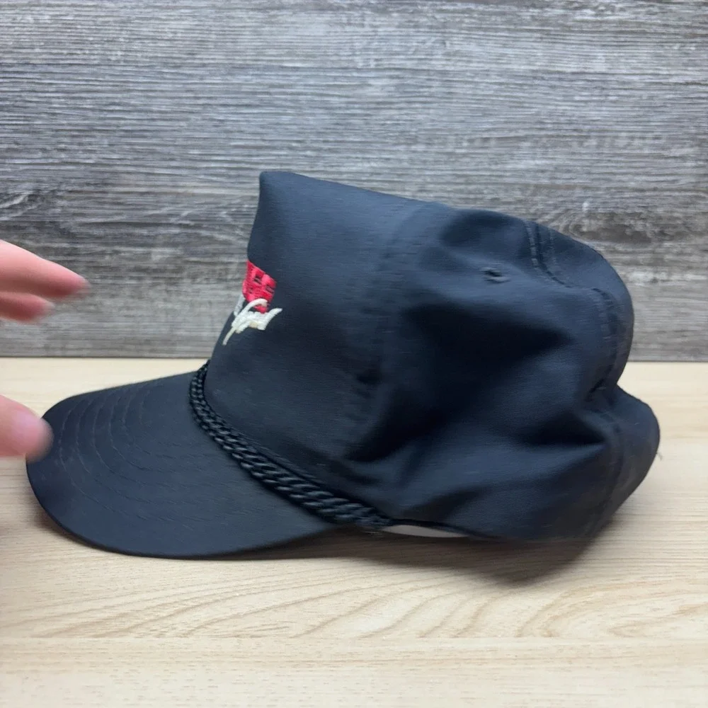 Vintage 1992 Dodge Performance Tour Hat Cap Snapback Black 90s Promo Rope Hat